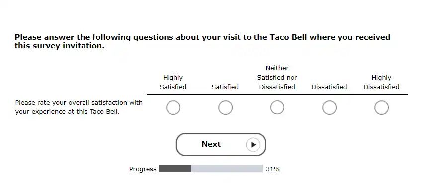 Tell the Bell Survey Question